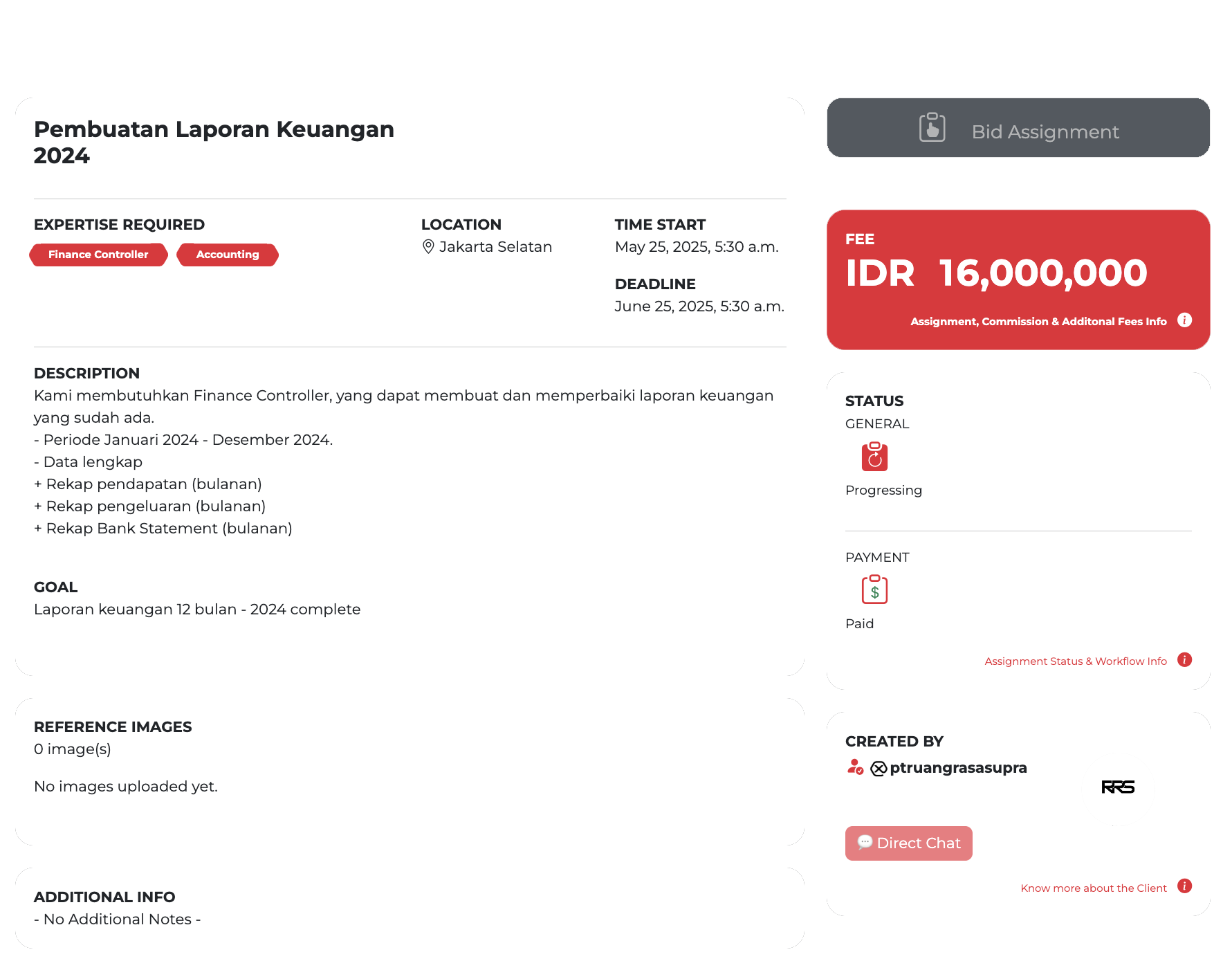 Assignment Dashboard